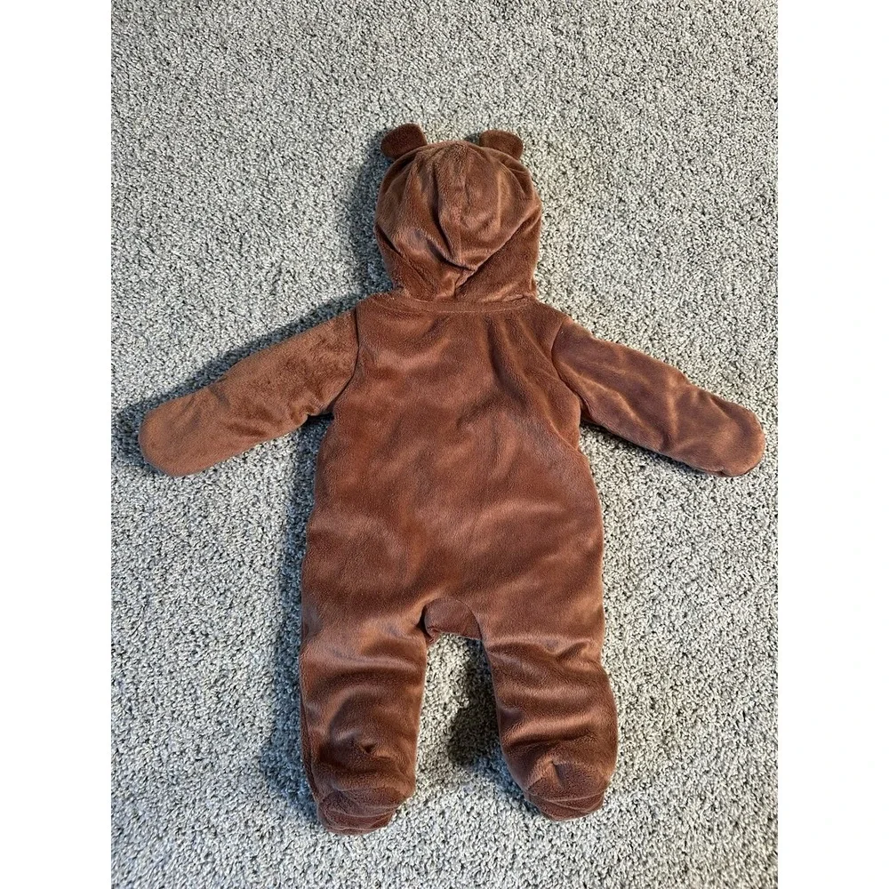 Carters‎ Baby One Piece Teddy Bear Suit Footed Zip Up Size 3M Just One You